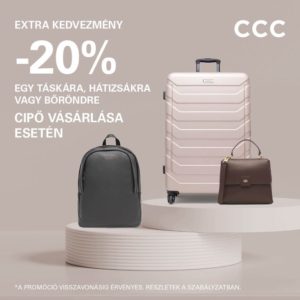 Remek ajánlat a táskák és cipők szerelmeseinek a CCC-ben!